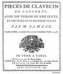 Rameau Pieces de clavecin