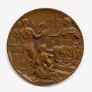 Medaglia in bronzo della Cassa di Risparmio di Bologna; autore: Giuseppe Romagnoli; 1927; inv. 880