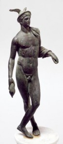 Statuetta in bronzo di Mercurio