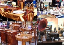 Mercato dell'antiquariato, bancarelle