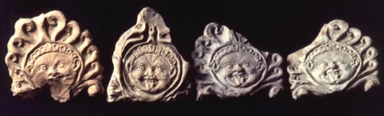 Basilica's antefixes with Gorgons’ heads