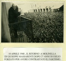 Molinella, 10 aprile 1948. Il ritorno di Giuseppe Massarenti dopo 27 anni di esilio