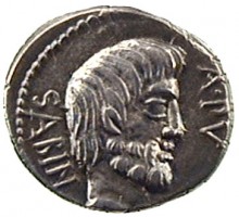 Silver denarius of L. Titurius Sabinus 1