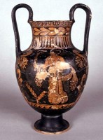 Lucanian red-figure amphora (néstoris)