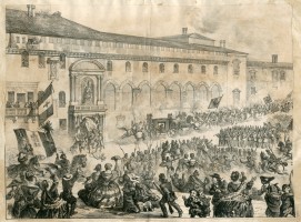 Partenza degli austriaci da Bologna il 12 giugno 1859