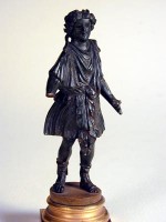 Bronze statuette of a Lar