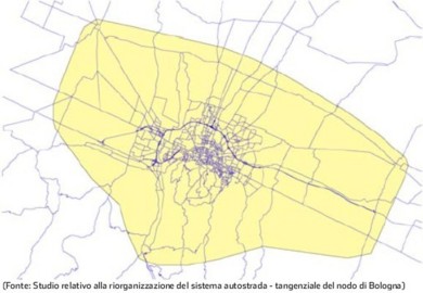 Sistema autostrada - tangenziale e area urbana centrale