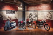 Allestimento della mostra Moto bolognesi degli anni 1950-1960