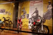 Allestimenti della mostra Antologia della moto bolognese 1920-1970