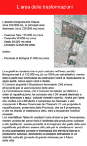 L'area delle trasformazioni