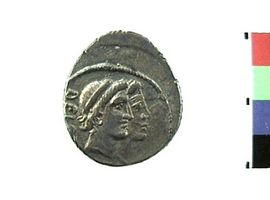 Denario in argento di C. Antius Restio(Fronte)