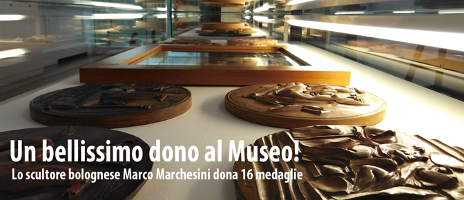 Lo scultore bolognese Marco Marchesini dona 16 medaglie al Museo