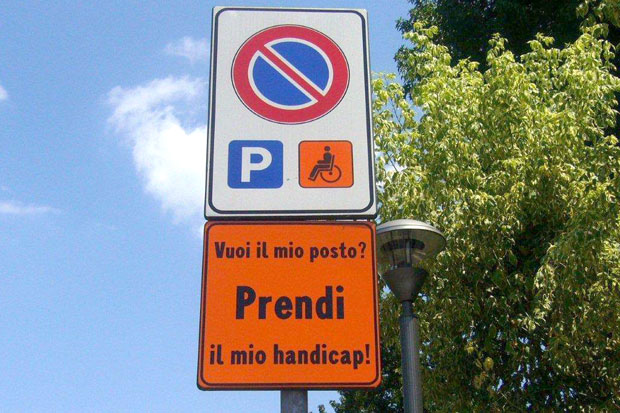 Vuoi il mio posto? Prendi il mio handicap