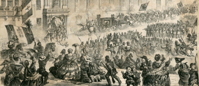 Partenza degli austriaci da Bologna il 12 giugno 1859