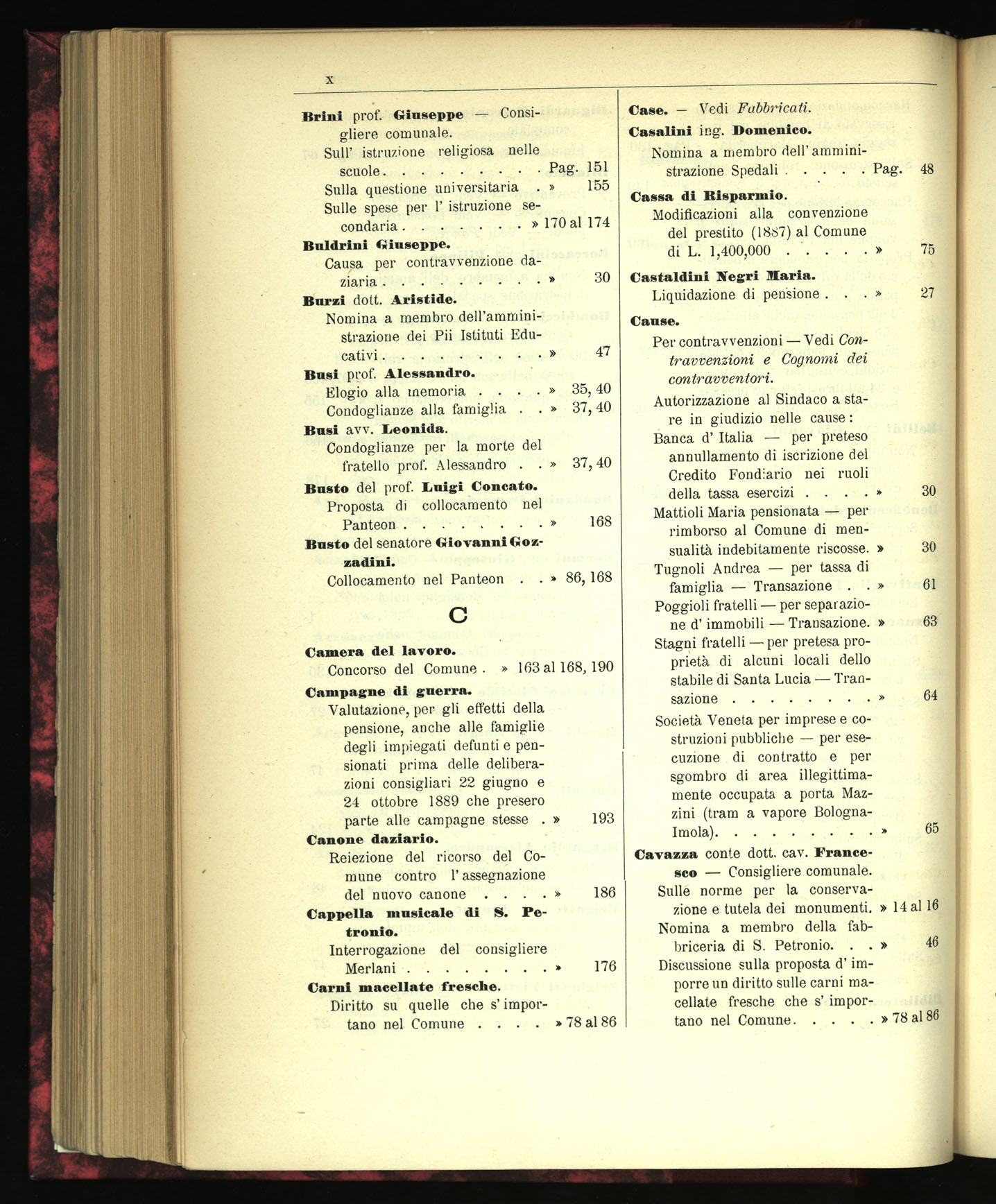 Indice volume 22.6.1895 - 30.12.1895