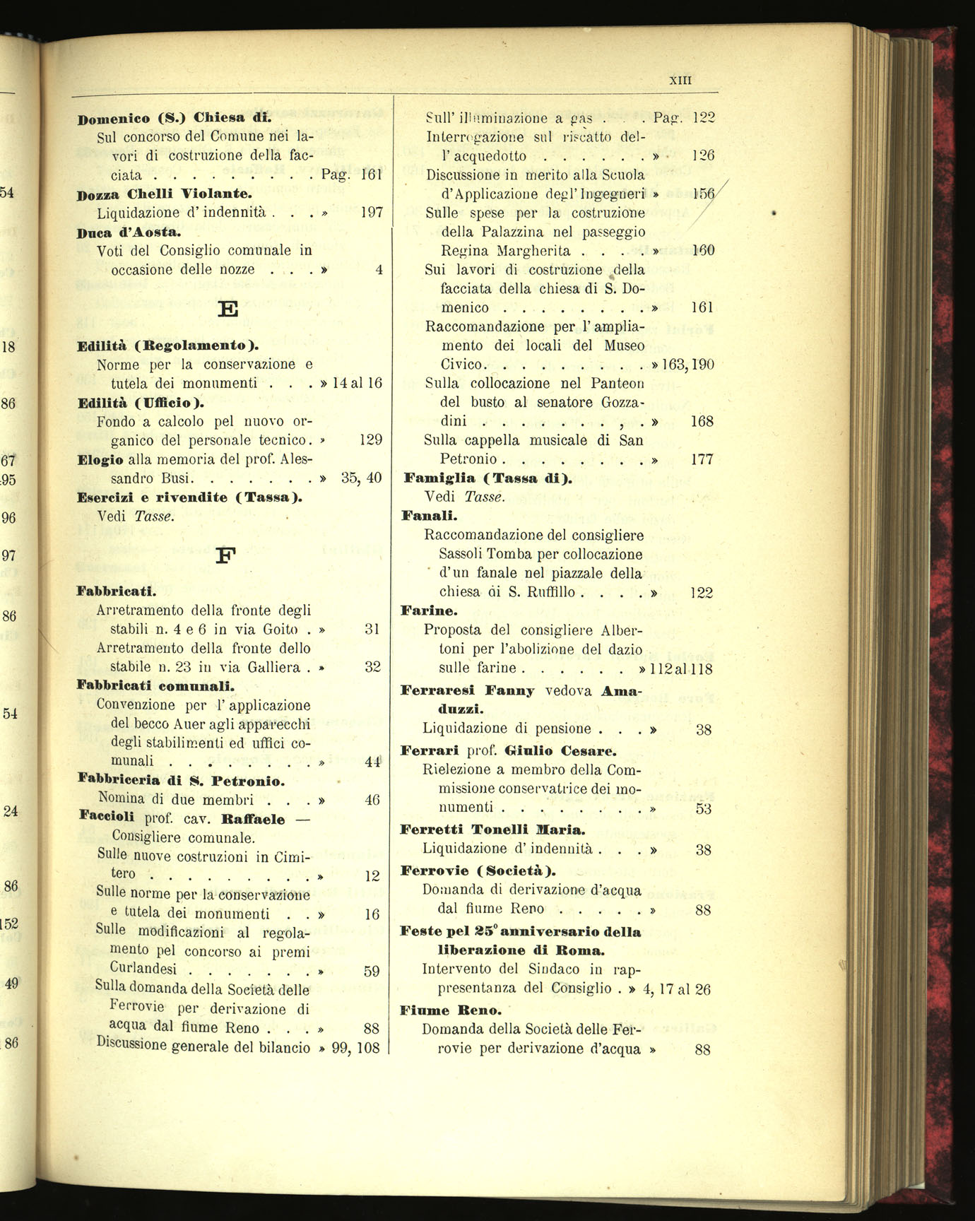 Indice volume 22.6.1895 - 30.12.1895