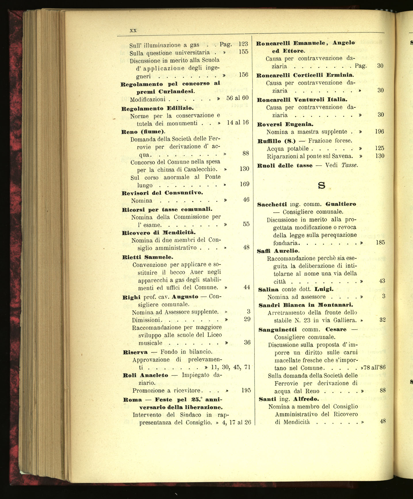 Indice volume 22.6.1895 - 30.12.1895