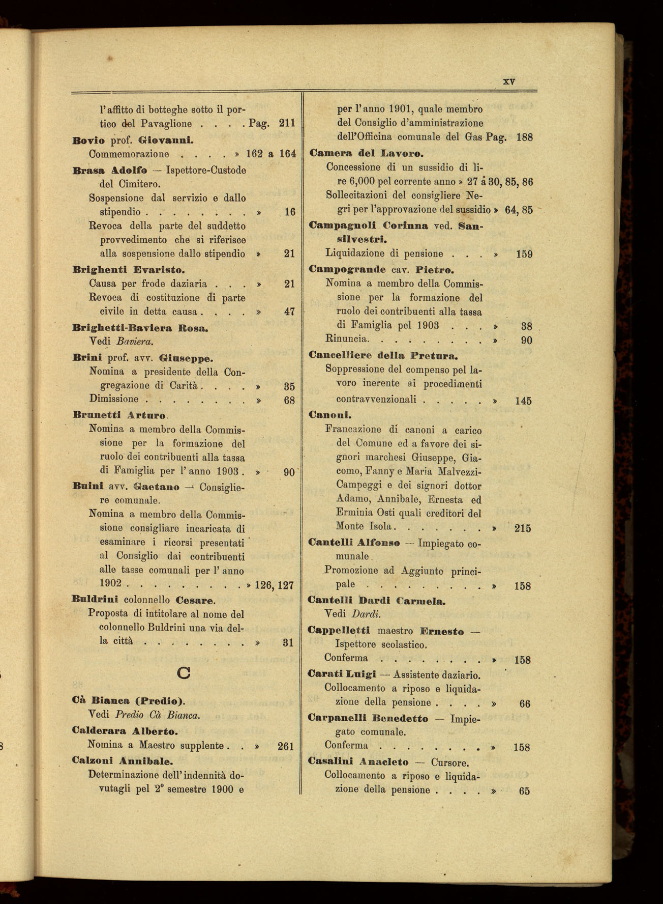 Indice volume 6.9.1902 - 6.7.1903