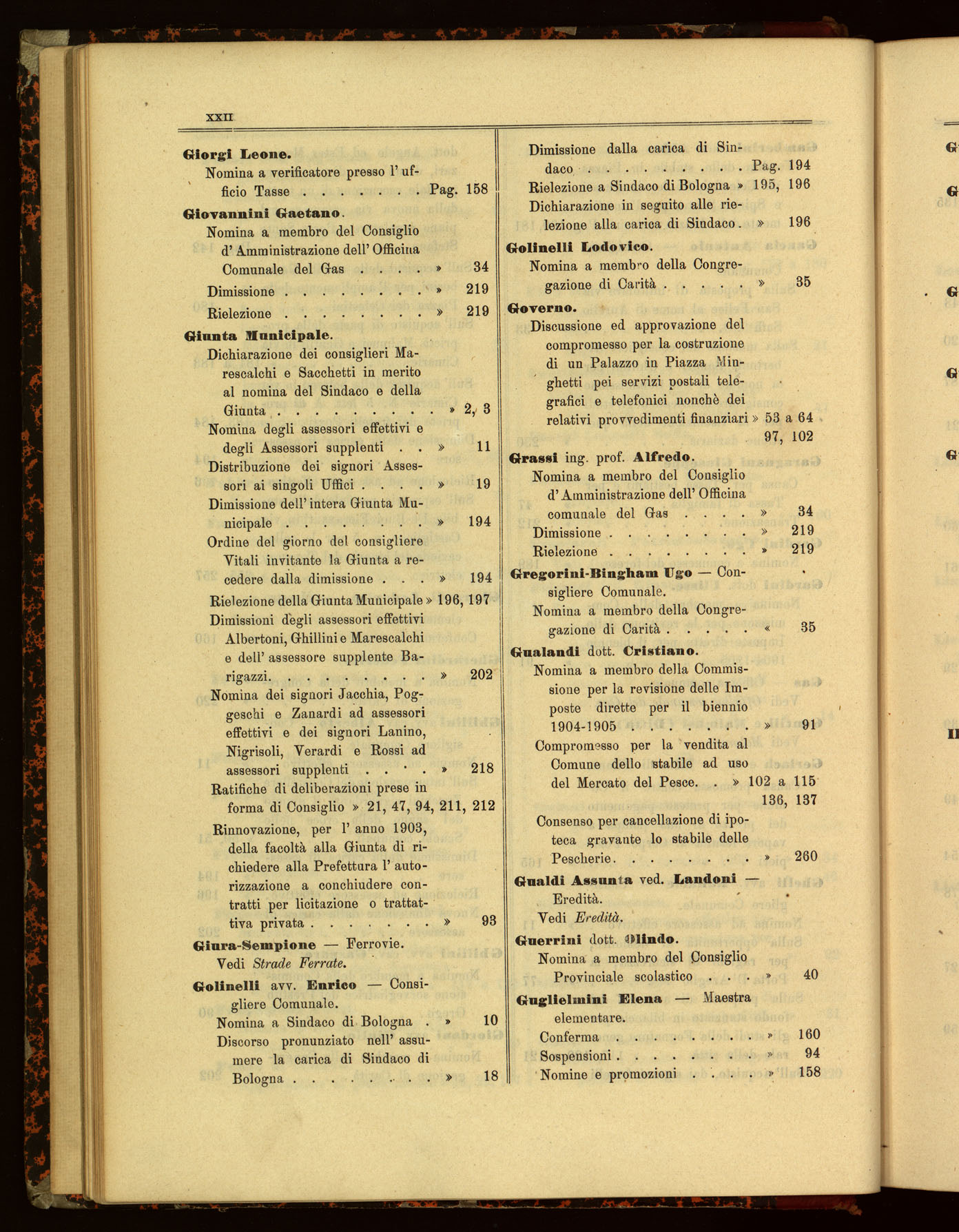 Indice volume 6.9.1902 - 6.7.1903