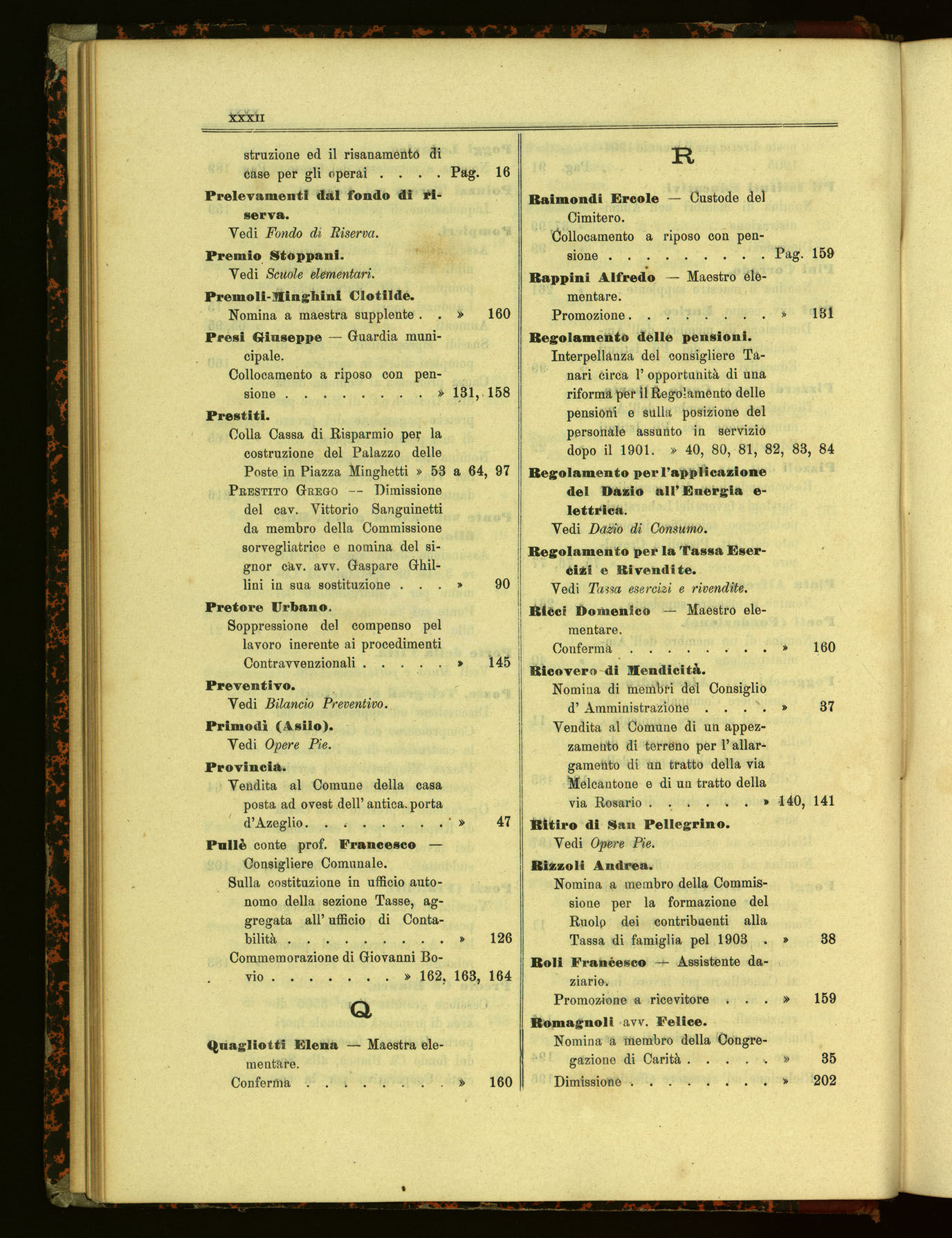 Indice volume 6.9.1902 - 6.7.1903