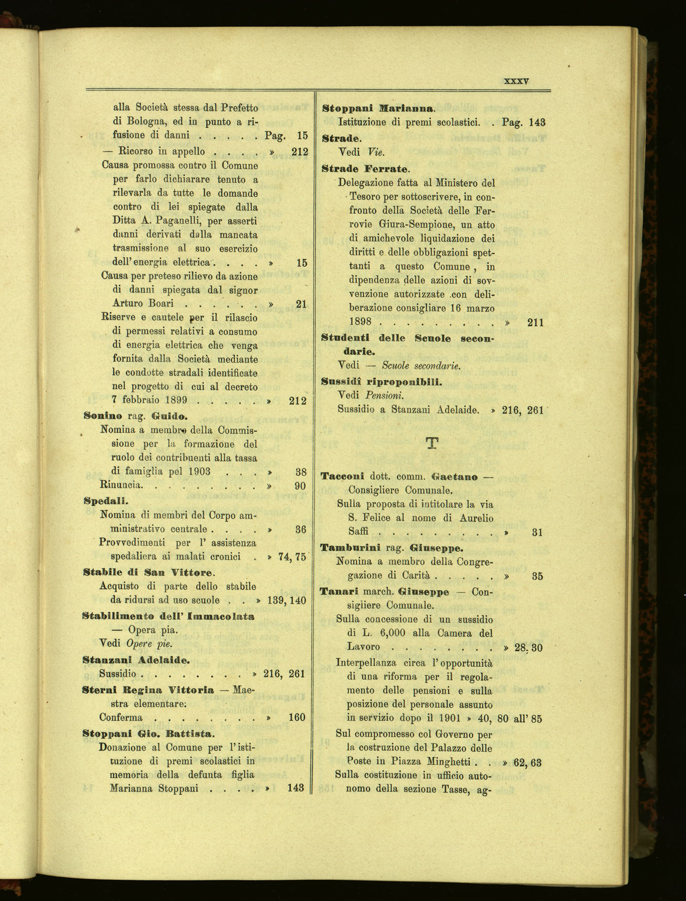 Indice volume 6.9.1902 - 6.7.1903