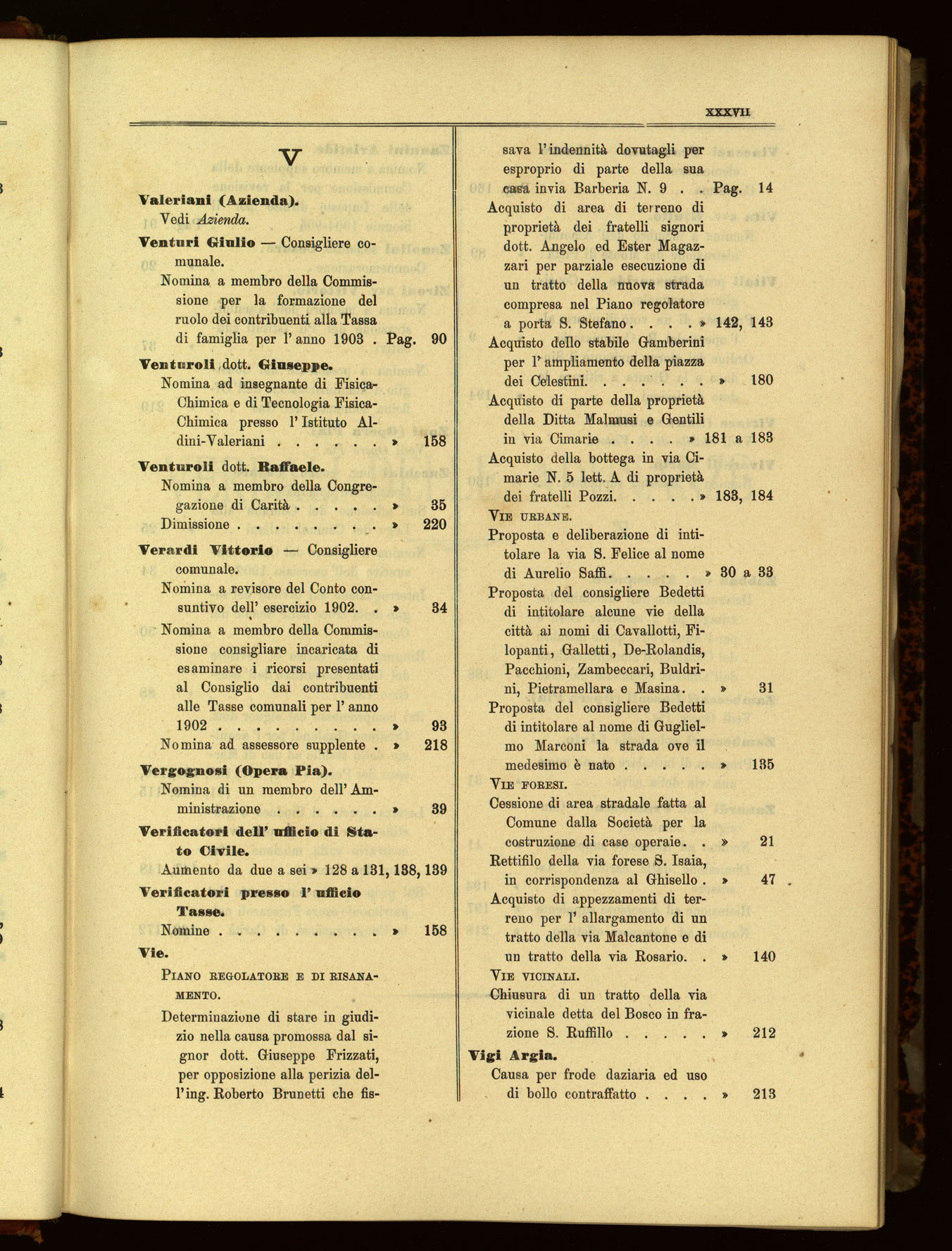 Indice volume 6.9.1902 - 6.7.1903