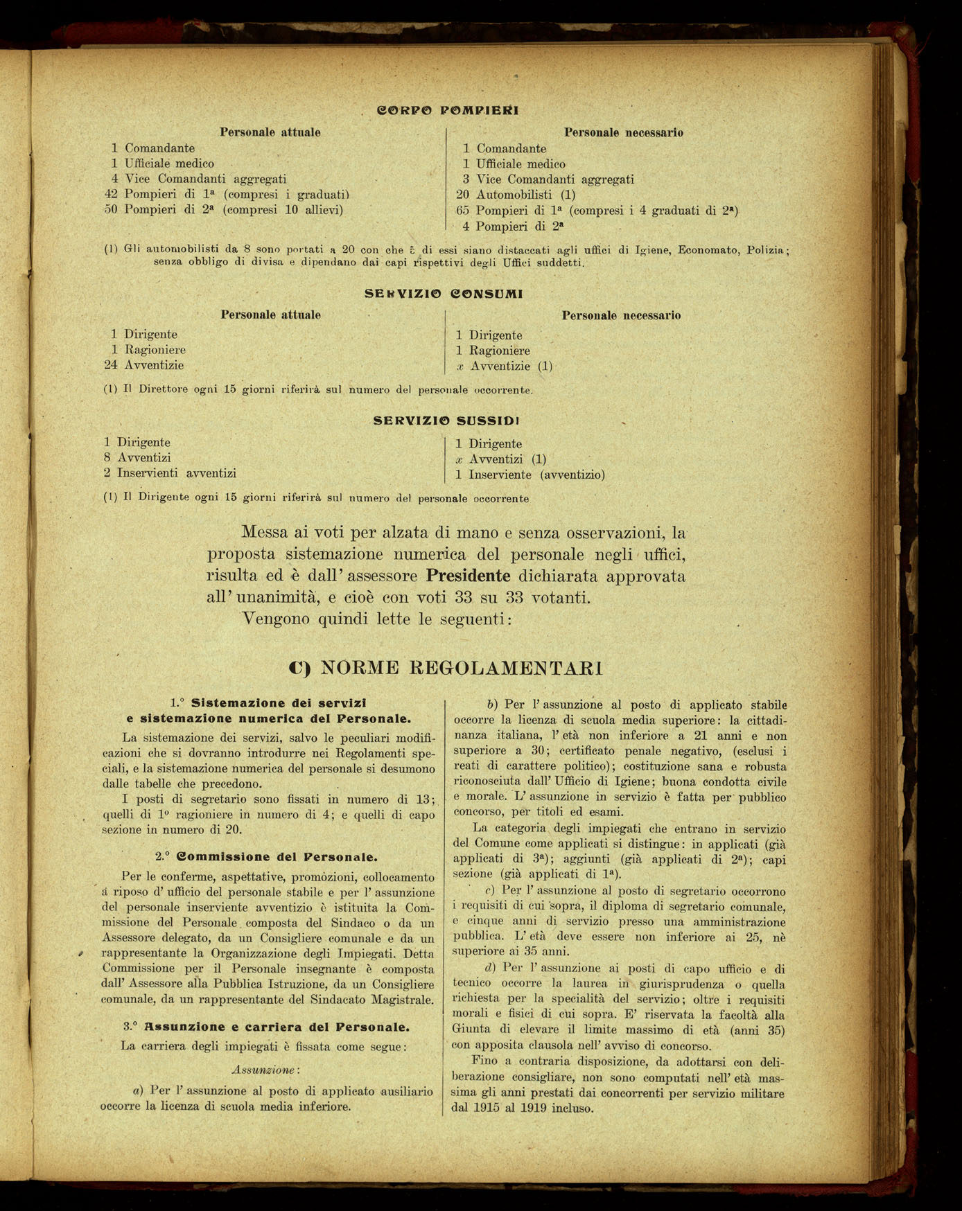 Indice volume 17.1.1920 - 21.11.1920