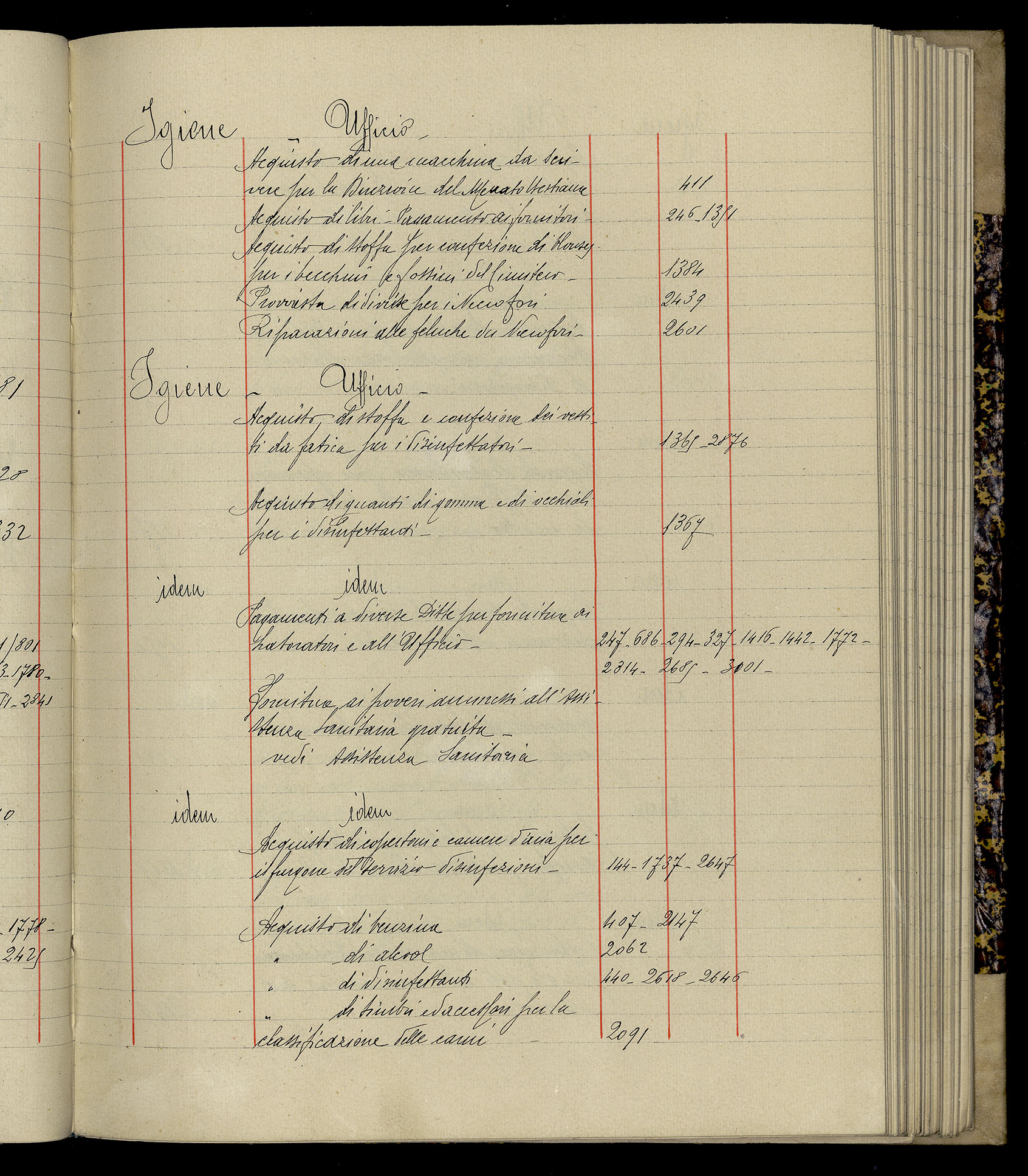 Indice volume 3.1.1927 - 30.3.1927