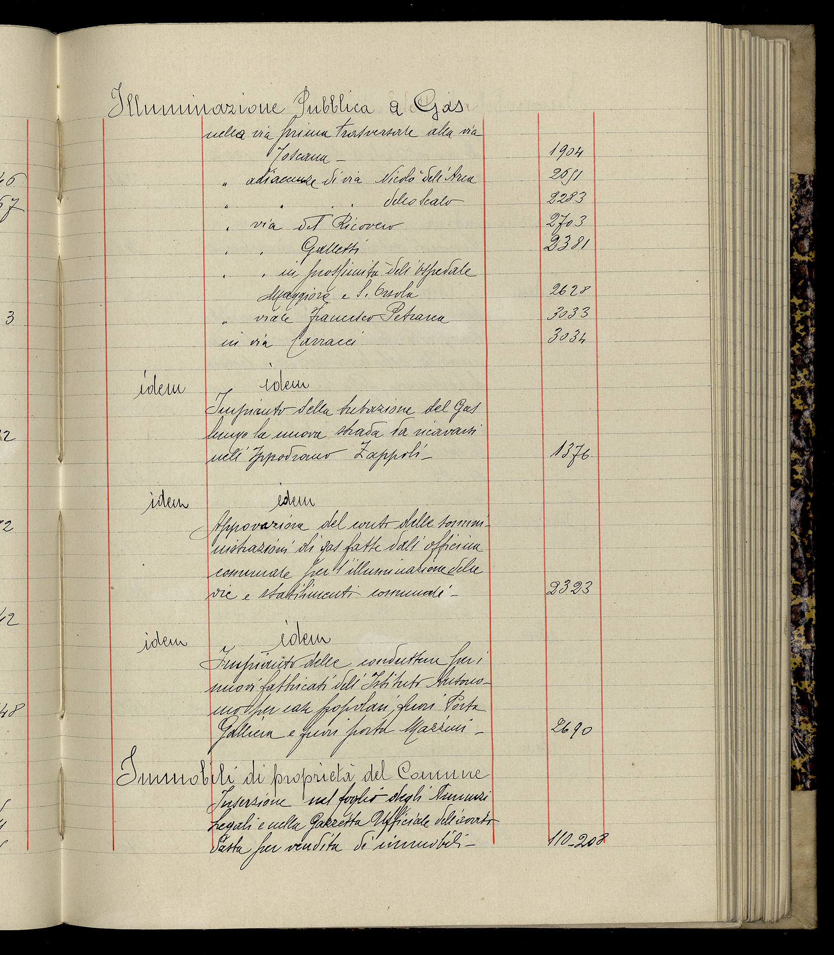 Indice volume 3.1.1927 - 30.3.1927