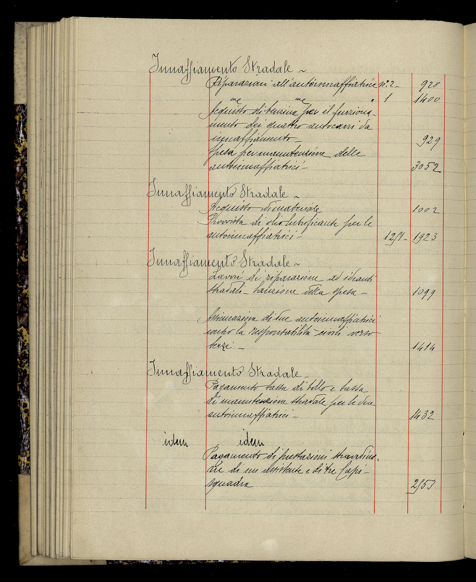 Indice volume 3.1.1927 - 30.3.1927