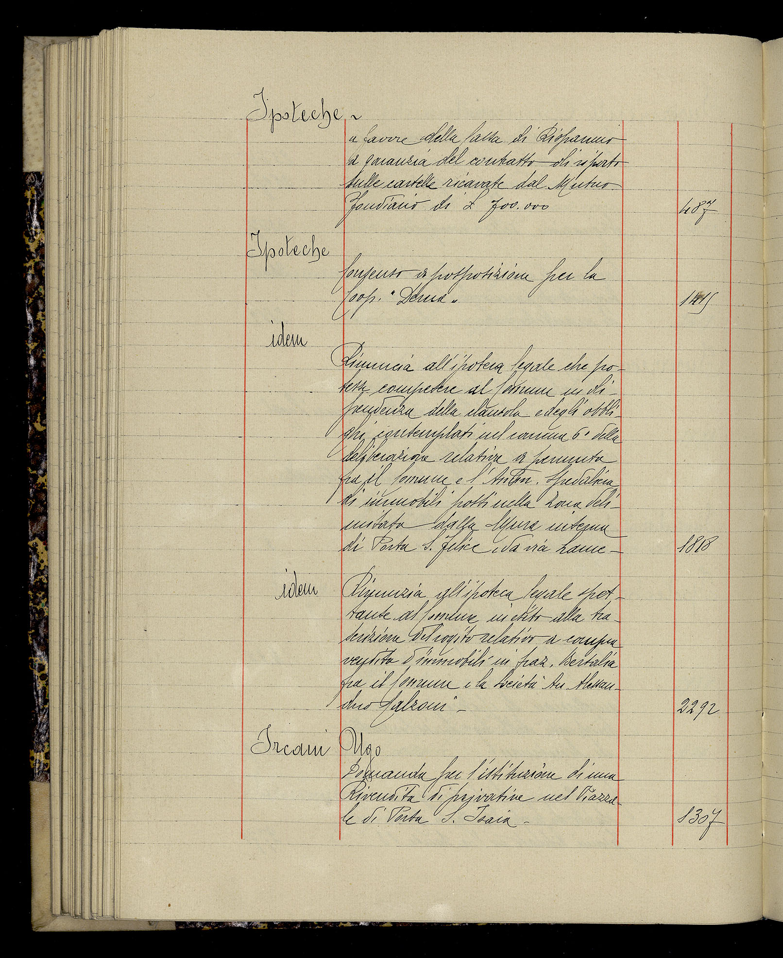 Indice volume 3.1.1927 - 30.3.1927