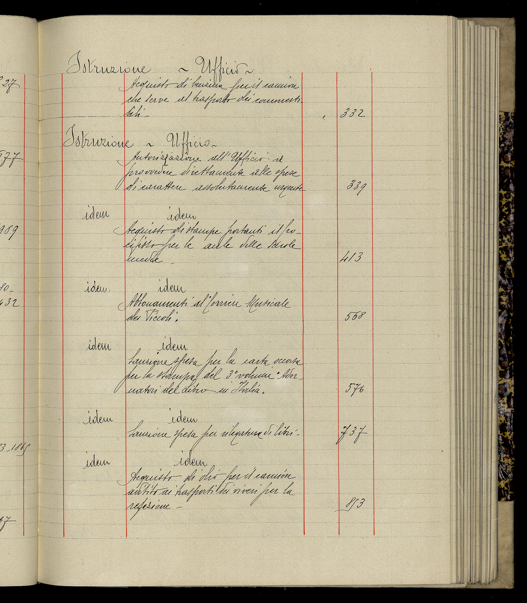 Indice volume 3.1.1927 - 30.3.1927