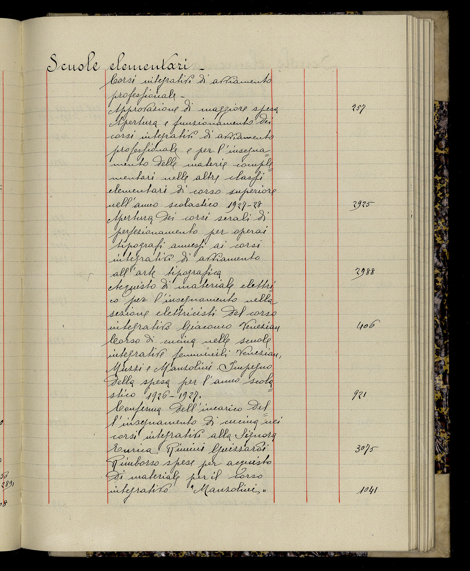 Indice volume 3.1.1927 - 30.3.1927