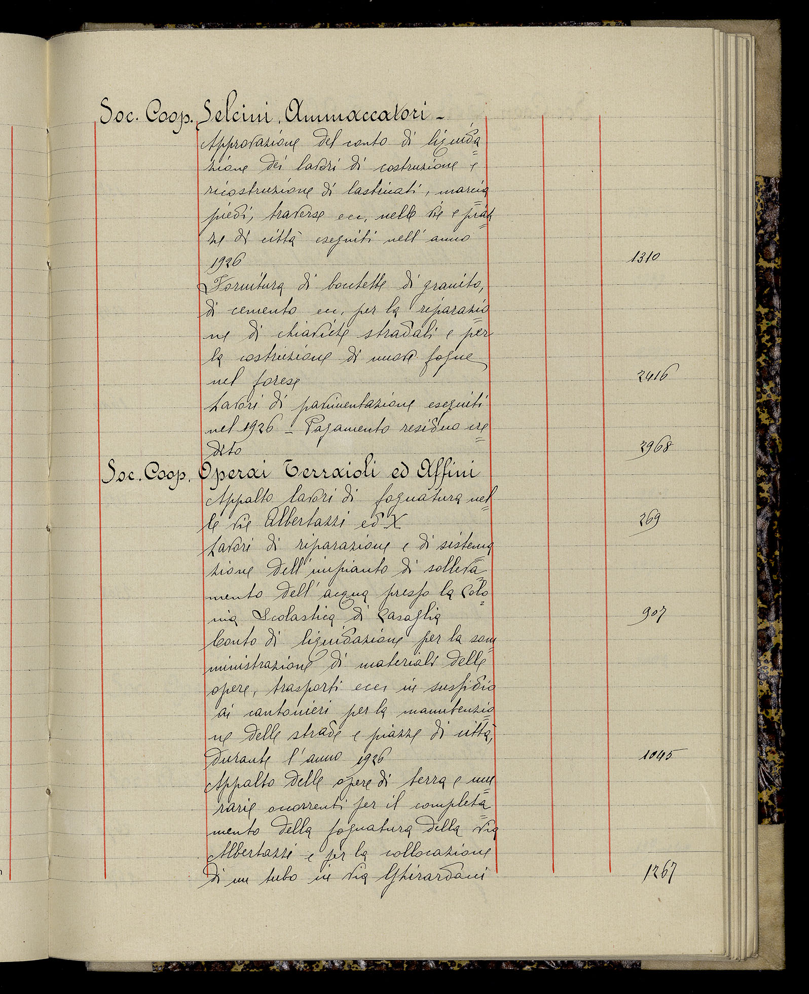 Indice volume 3.1.1927 - 30.3.1927