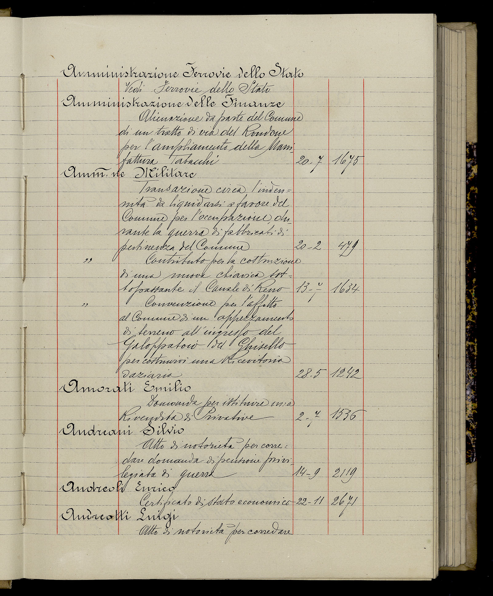 Indice volume 3.1.1929 - 30.3.1929