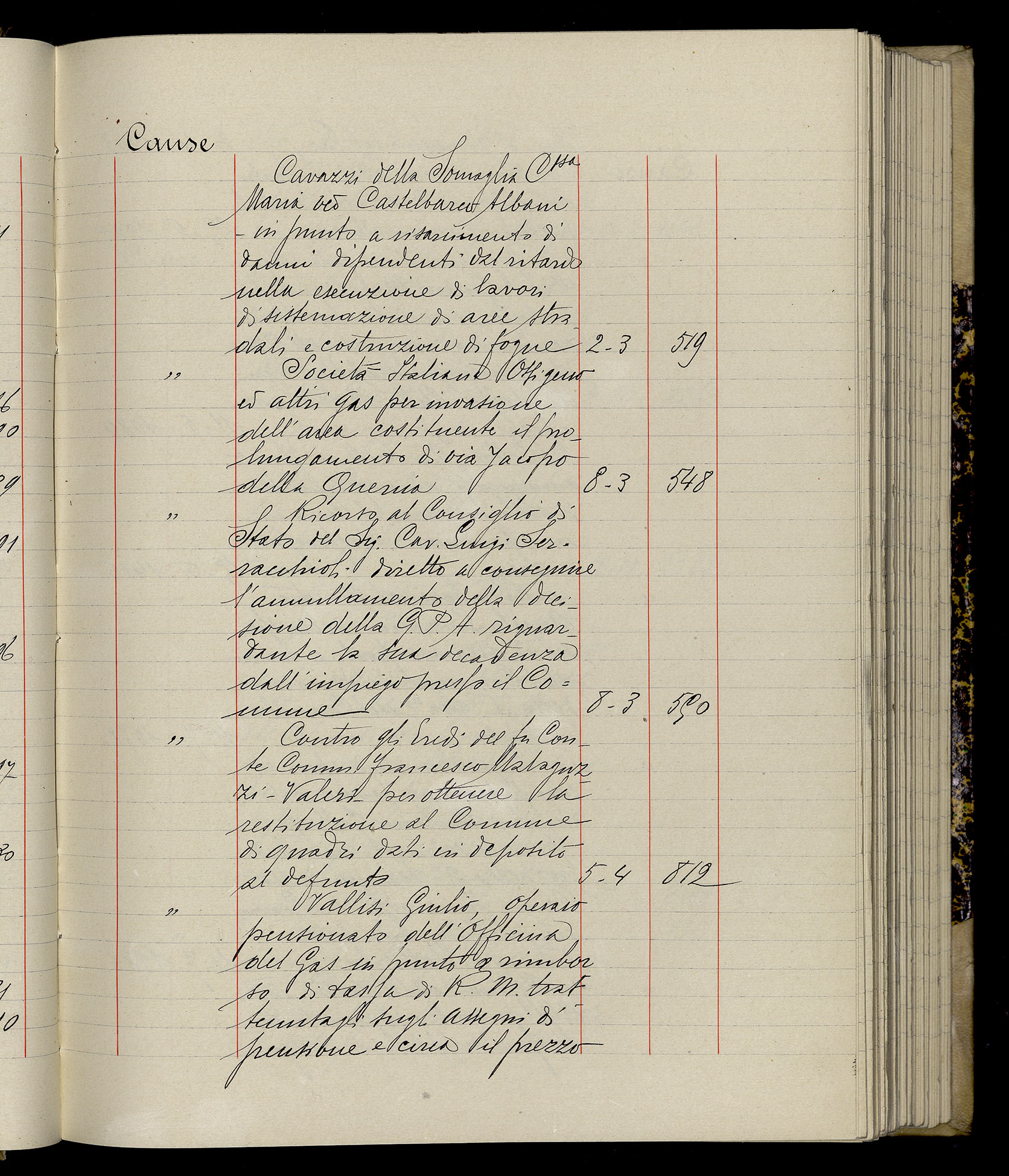 Indice volume 3.1.1929 - 30.3.1929