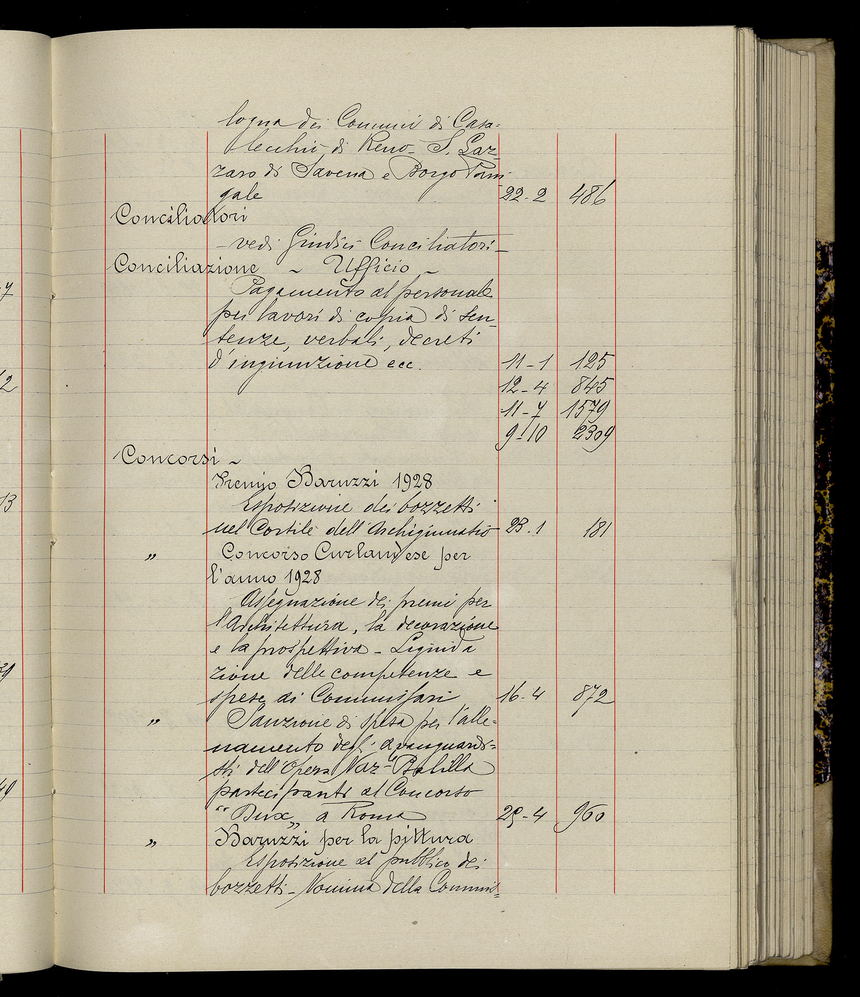 Indice volume 3.1.1929 - 30.3.1929