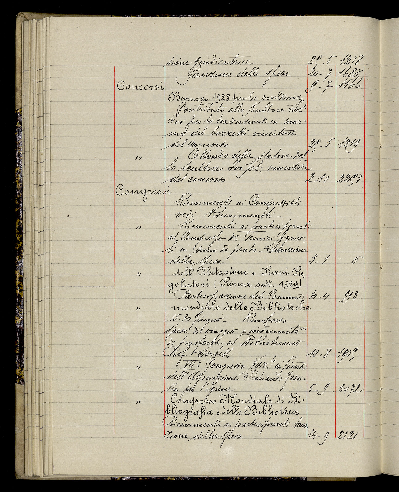 Indice volume 3.1.1929 - 30.3.1929