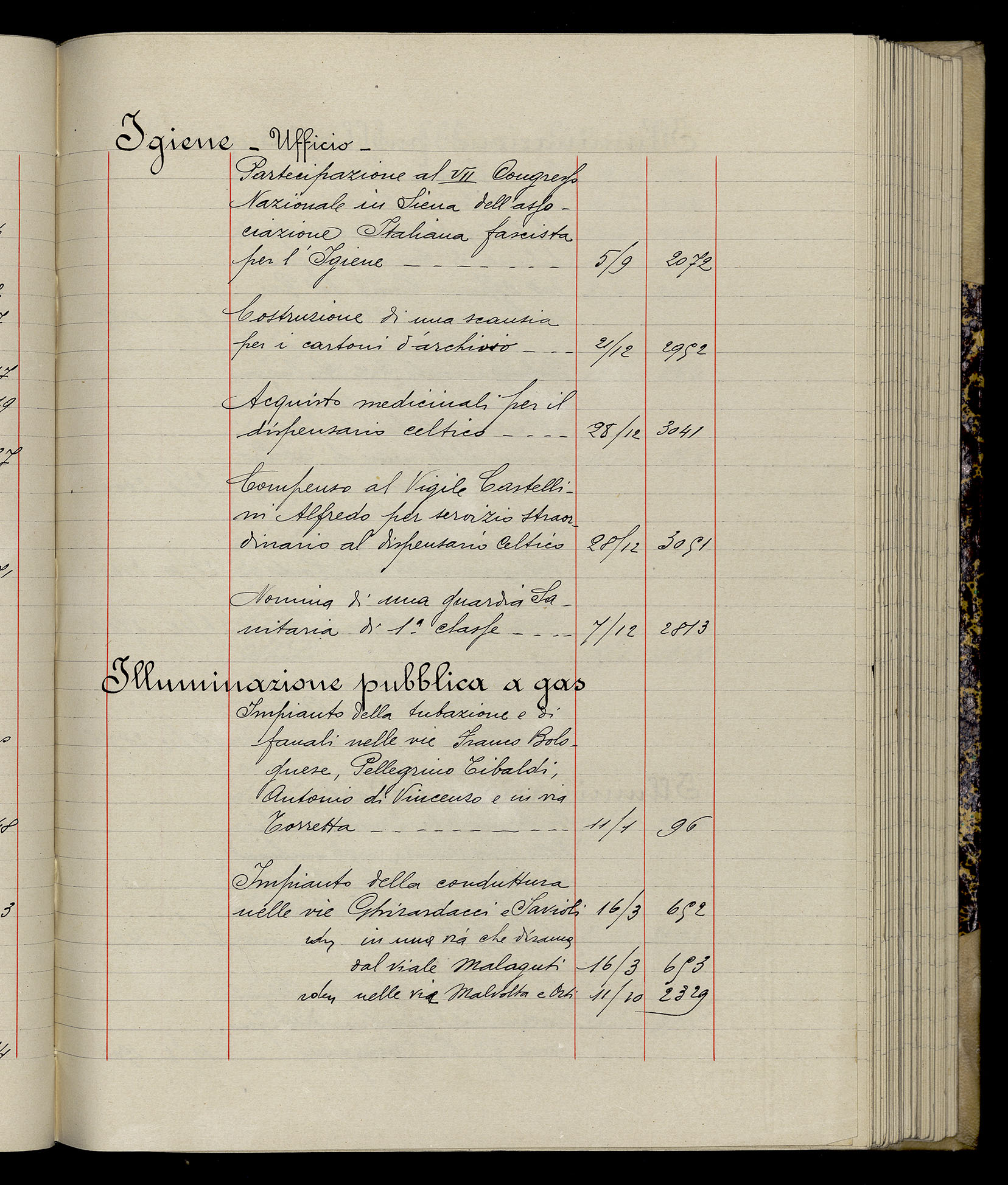 Indice volume 3.1.1929 - 30.3.1929