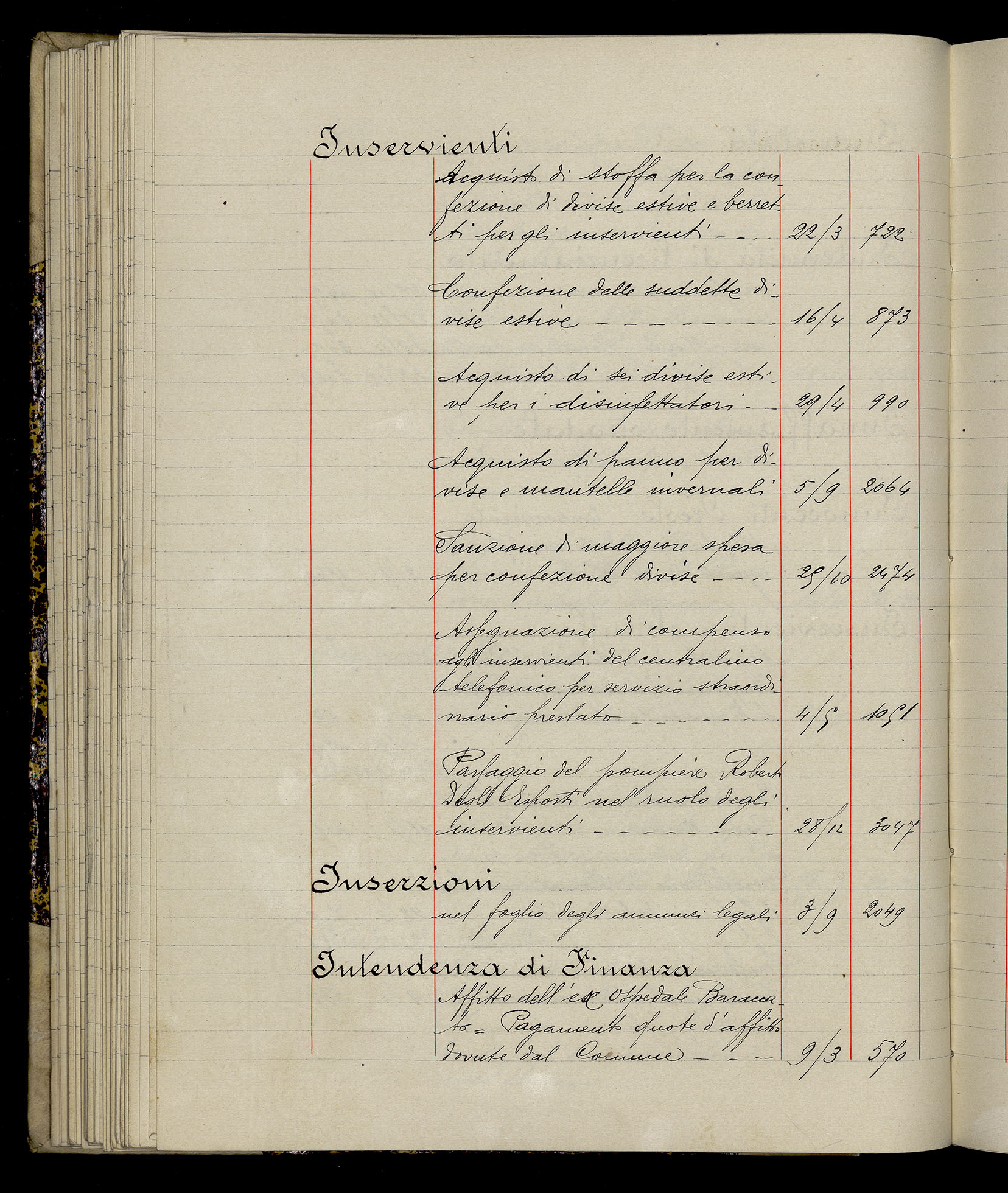 Indice volume 3.1.1929 - 30.3.1929