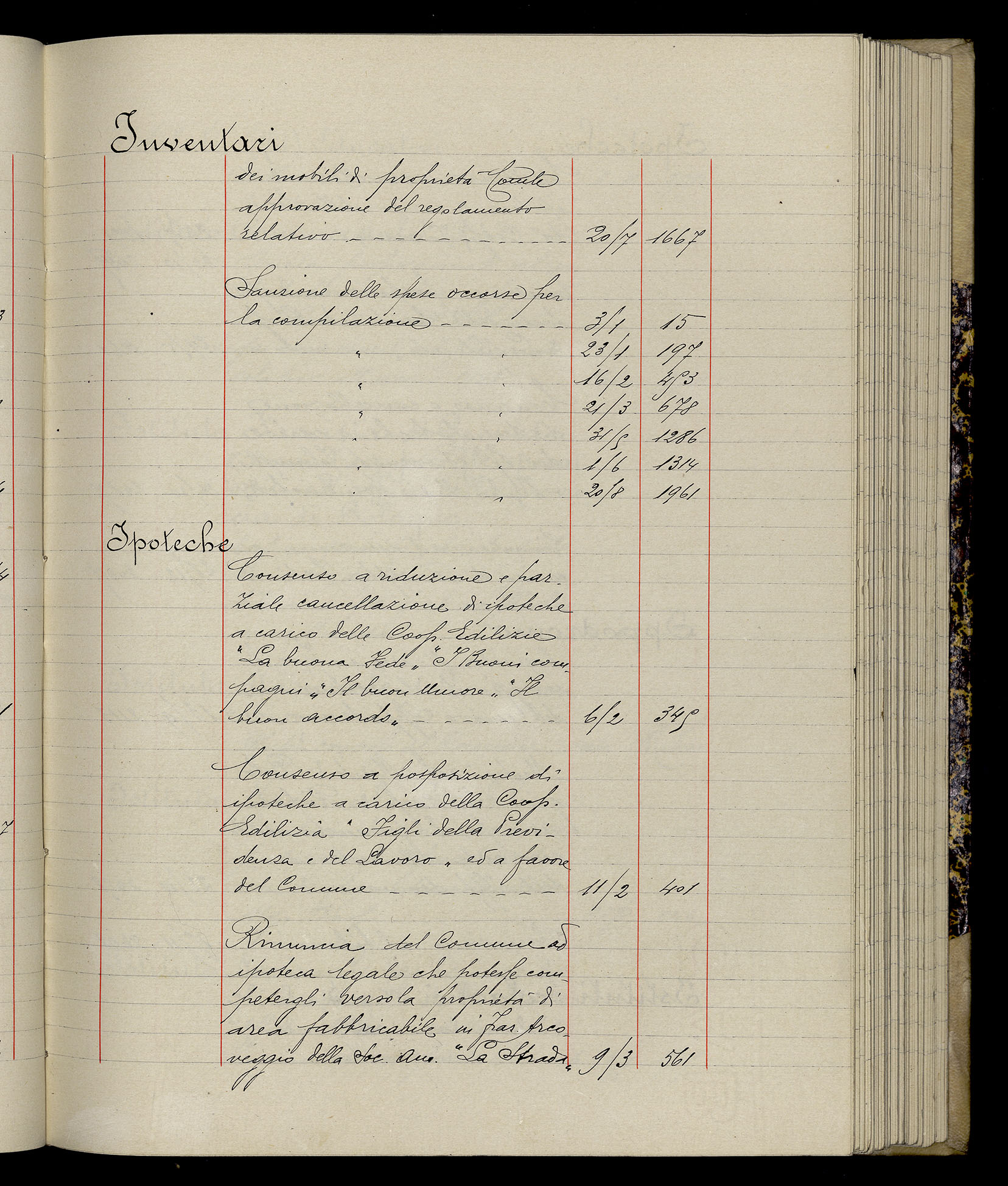 Indice volume 3.1.1929 - 30.3.1929