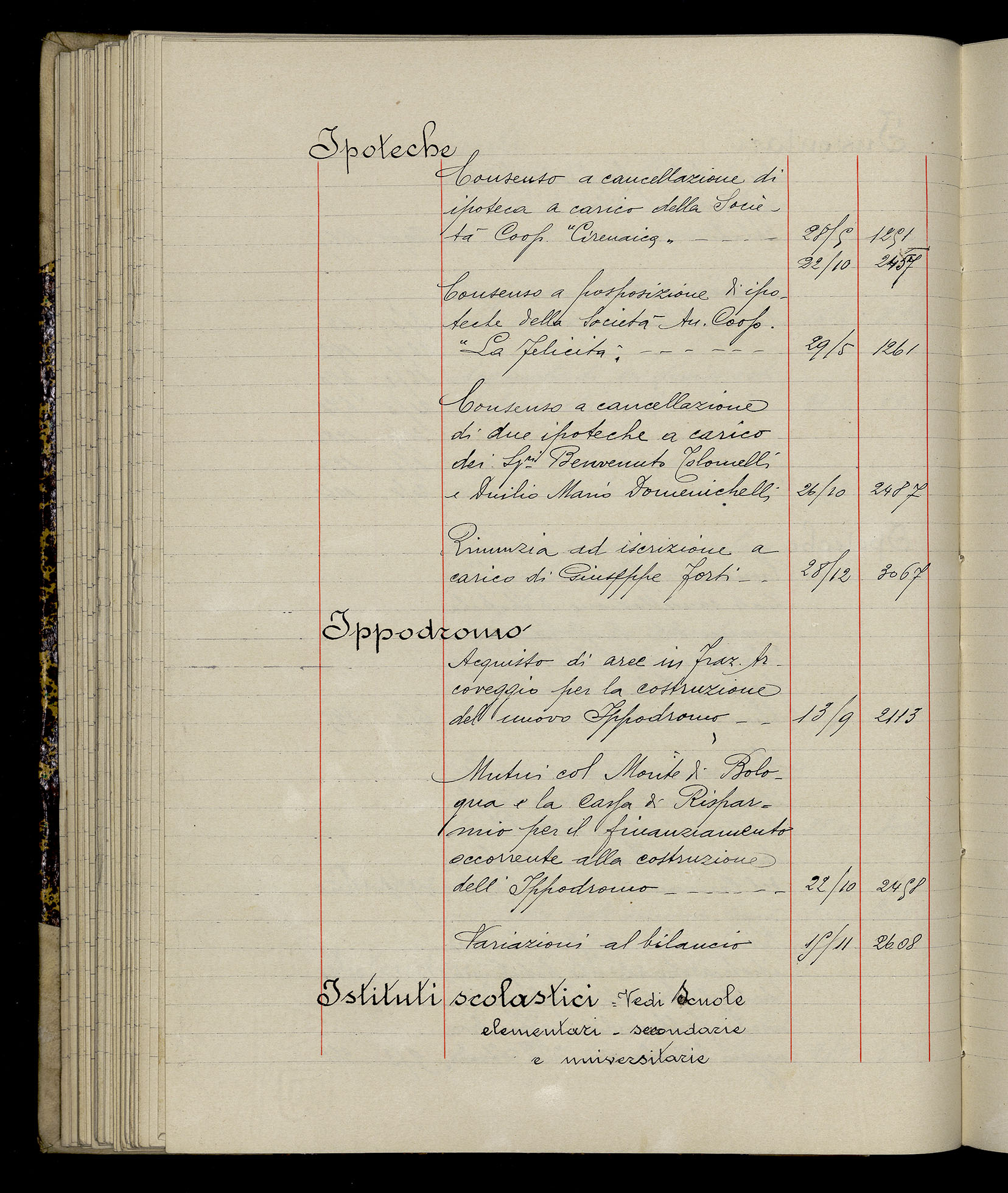 Indice volume 3.1.1929 - 30.3.1929