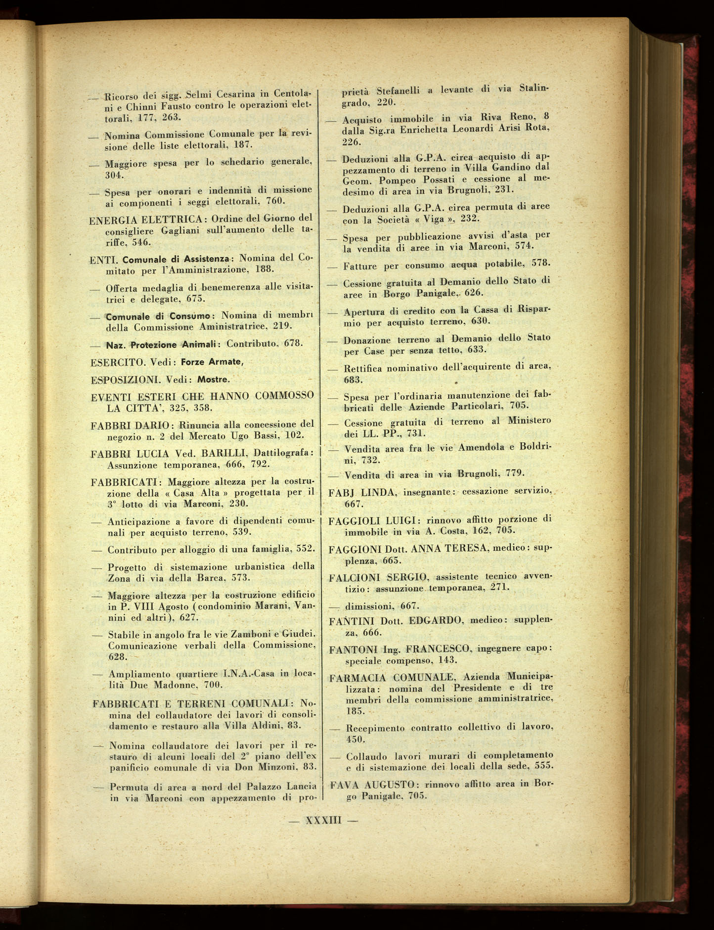 Indice volume 30.6.1956 - 29.12.1956