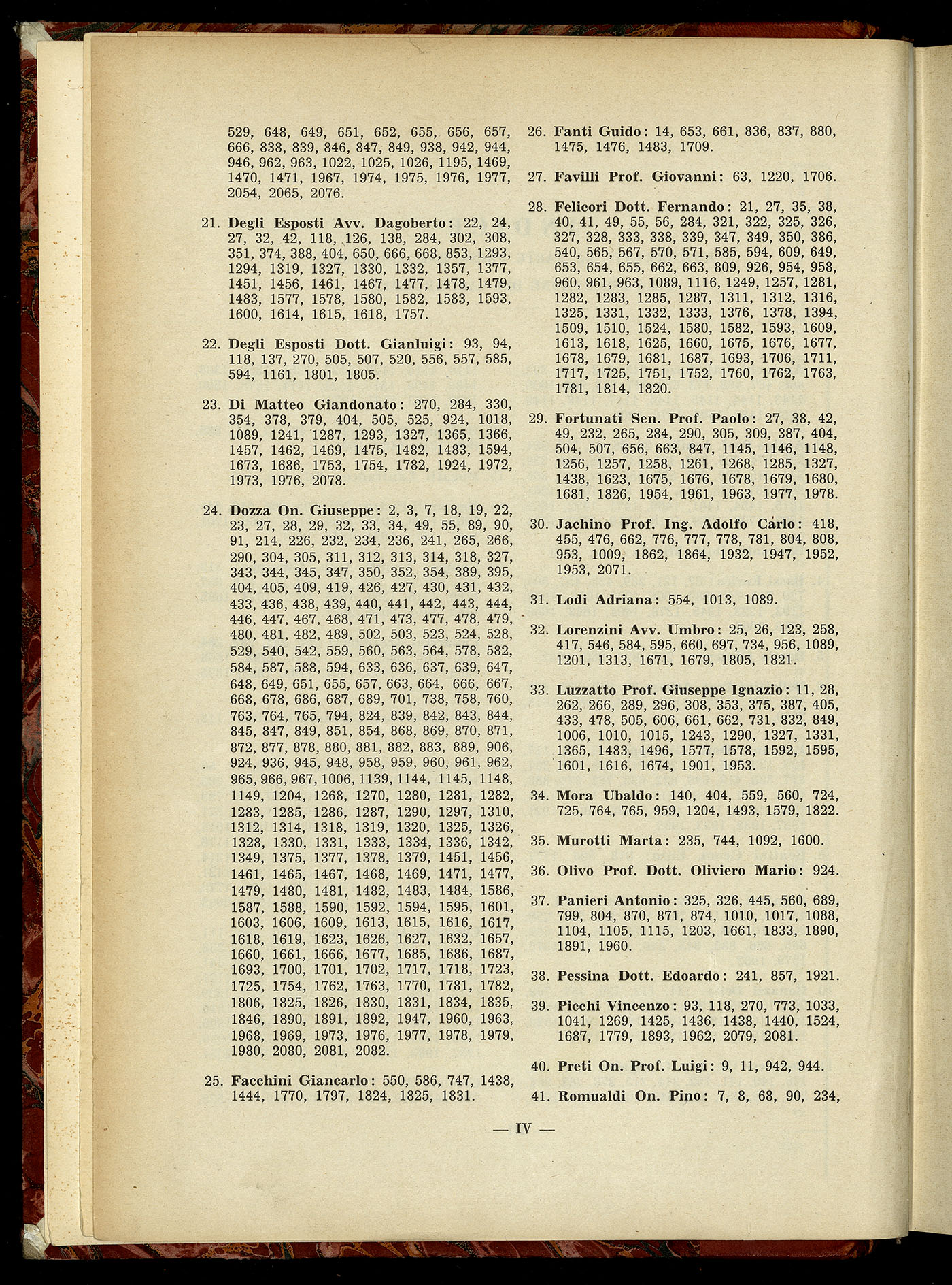 Indice volume 7.12.1960 - 30.6.1961