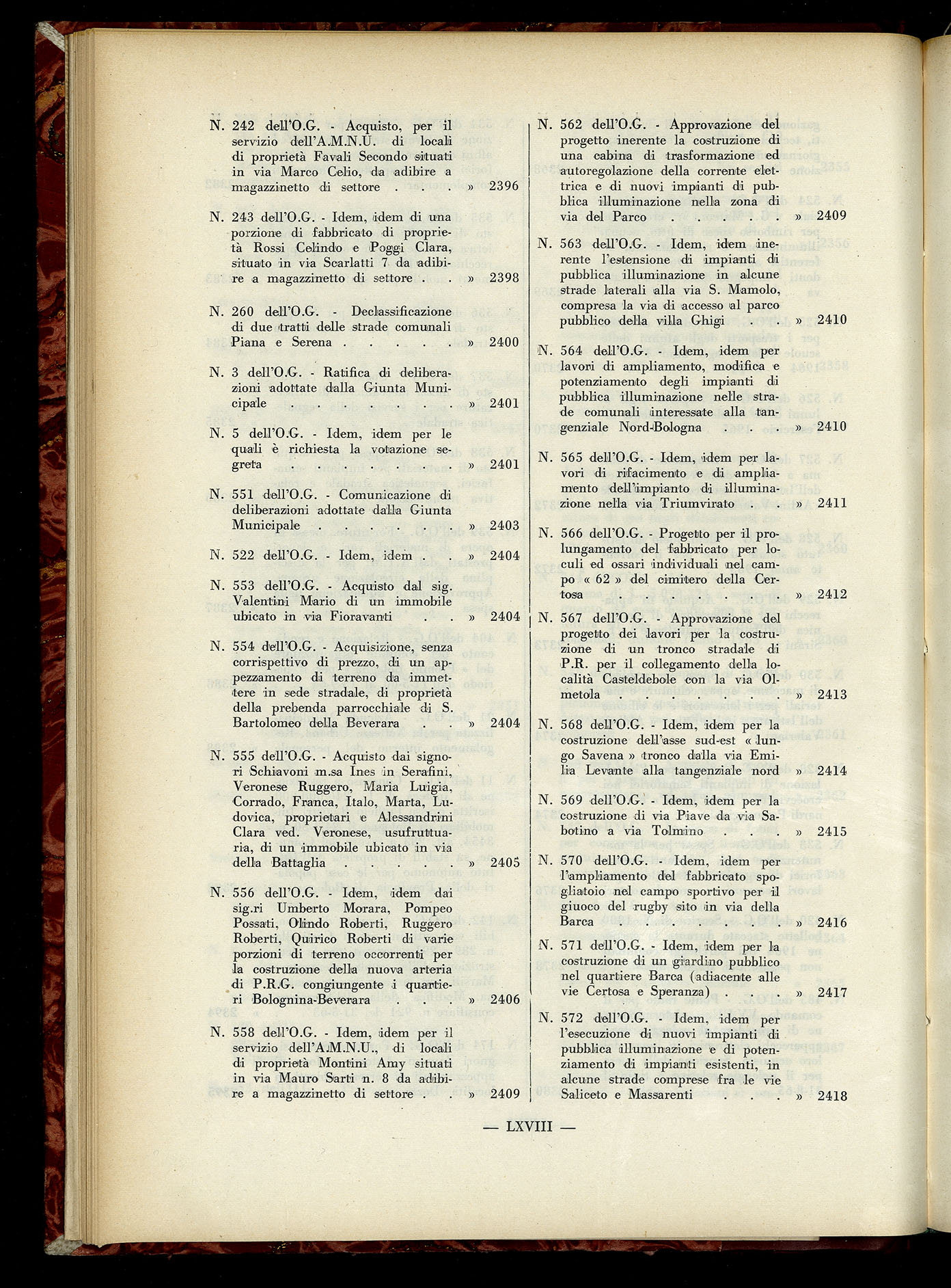 Indice volume 6.2.1965 - 30.6.1965