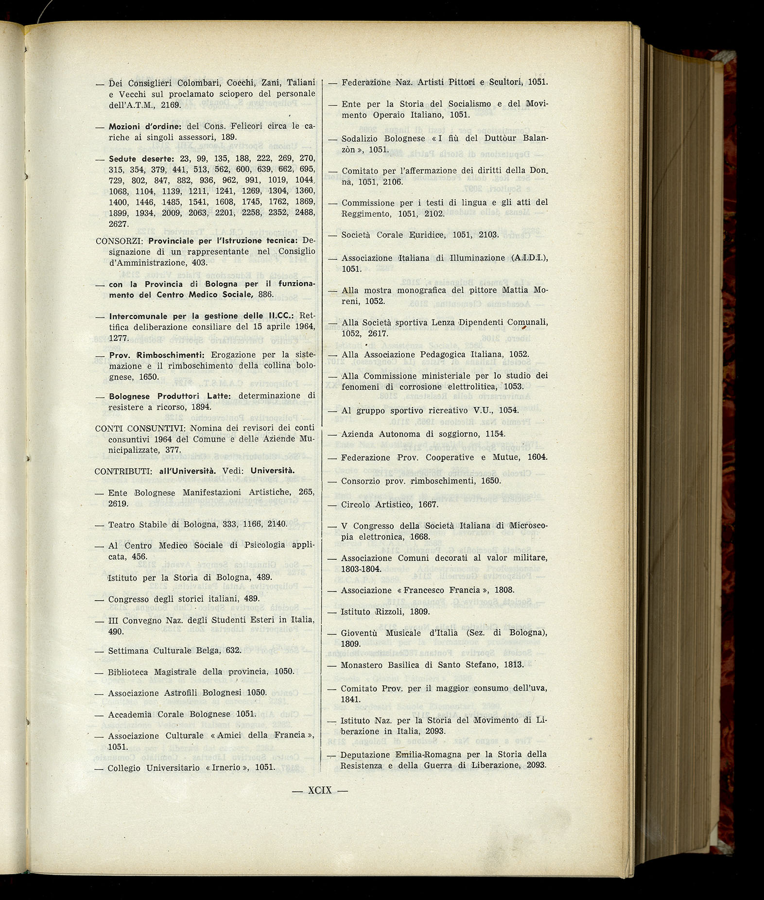 Indice volume 6.2.1965 - 30.6.1965