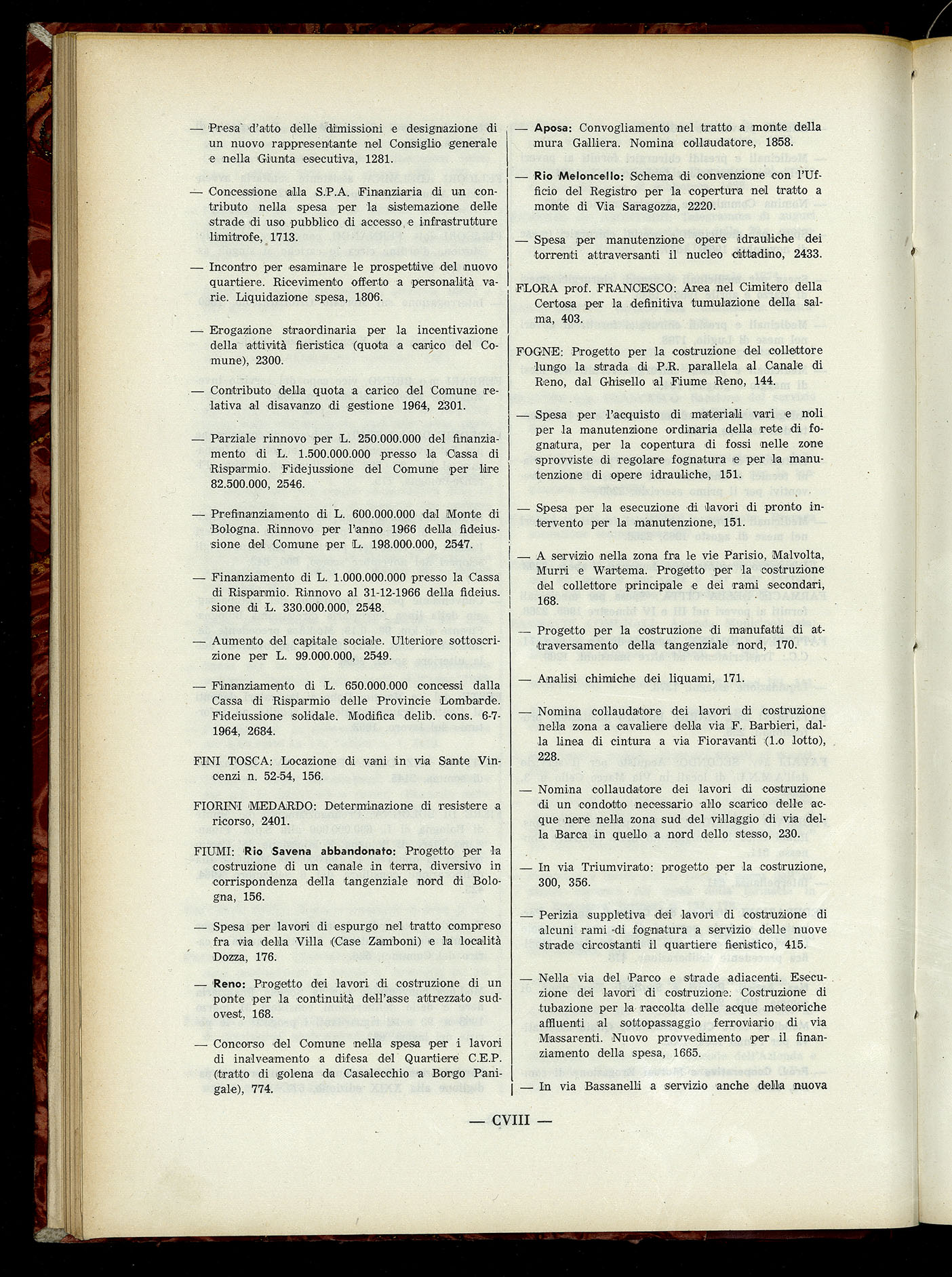 Indice volume 6.2.1965 - 30.6.1965