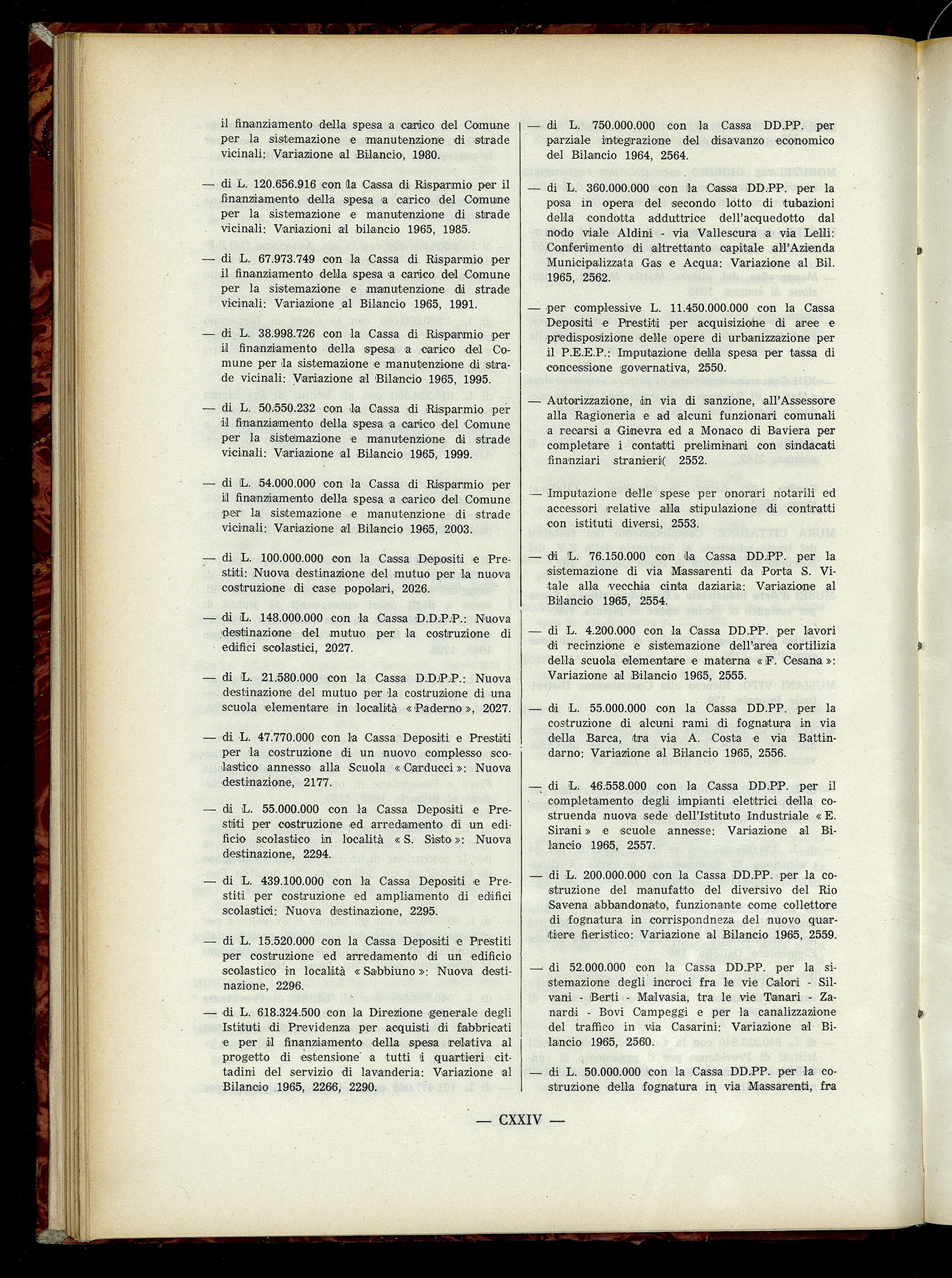 Indice volume 6.2.1965 - 30.6.1965